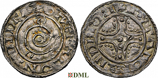 Денарий, Дания, Hardeknut (1035-1042), м.д. Lund, Hbg. 1