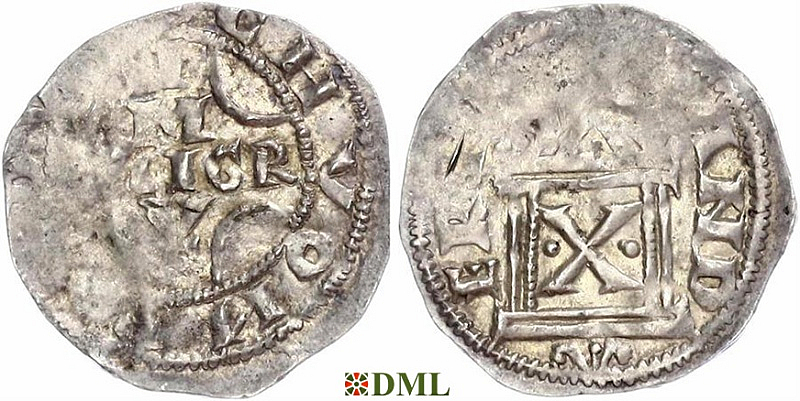 Денарий, Германия, Верхняя Лотарингия, Pilgrim (1027-1036) и Konrad II (1027-1039), м.д. Andernach, Dbg. 447