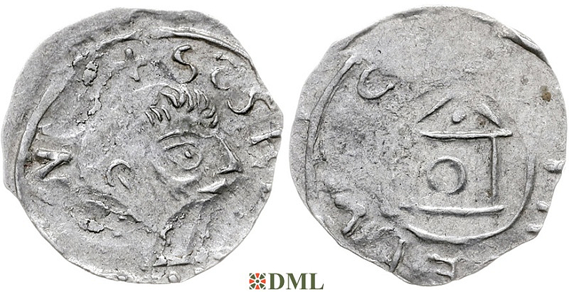 Денарий, Германия, Франкония, Meinhard I (1018-1034), м.д. Wurzburg, Dbg. 859