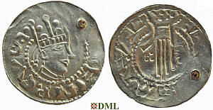 Денарий, Германия, Швабия, Heinrich II (1002-1024), м.д. Esslingen, Dbg. 951