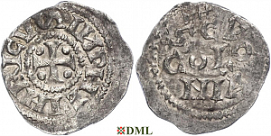 Денарий, Германия, Нижняя Лотарингия, Heinrich II (1014-1024), м.д. Koln, Dbg. 358