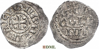 Денарий, Германия, Нижняя Лотарингия, Heinrich II (1014-1024), м.д. Koln, Dbg. 358