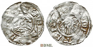 Денарий, Германия, Швабия, Ulrich I (1002-1026), м.д. Chur, Dbg. 1680
