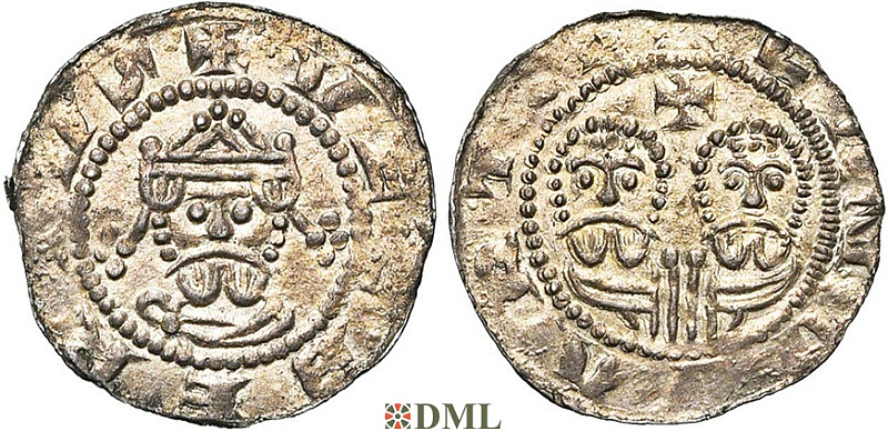 Денарий, Германия, Нижняя Лотарингия, Gf. Egbert II (1068-1090), м.д. Leeuwarden, Ilisch 2000 22.10