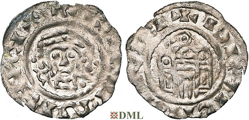 Денарий, Германия, Бавария, Henrich IV (1056-1106), м.д. Regensburg, Hahn 1976, 53