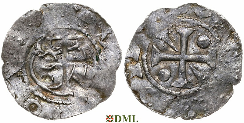 Денарий, Германия, Нижняя Лотарингия, Anonymous bishop, м.д. Flandern, Ilisch 2014 13.14