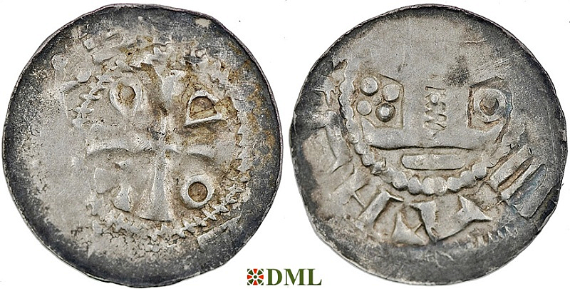 Денарий, Германия, Саксония, Anonymous bishop, м.д. Goslar, Hatz V