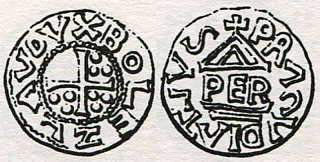 Денарий, Чехия, Boleslav II (972/973-999), м.д. Prague, Šmerda 1996, 1c
