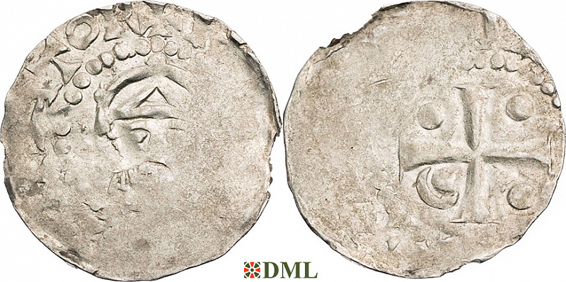 Денарий, Германия, Франкония, Heinrich III (1046-1056), м.д. Worms, Dbg. 847