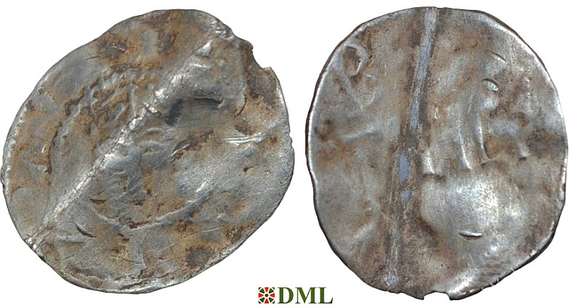 Денарий, Германия, Нижняя Лотарингия, Konrad II (1024-1039), м.д. Tiel, Ilisch 2000, 3.11