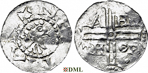 Денарий, Германия, Нижняя Лотарингия, Hermann (1020-1051), м.д. Emden, Dbg. 772