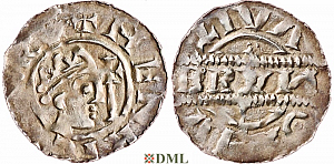 Денарий, Германия, Нижняя Лотарингия, Bruno III (1050-1057), м.д. Leeuwarden, Ilisch 2000, 21.14