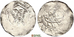 Денарий, Германия, Франкония, Heinrich III (1039-1046), м.д. Speyer, Dbg. 830