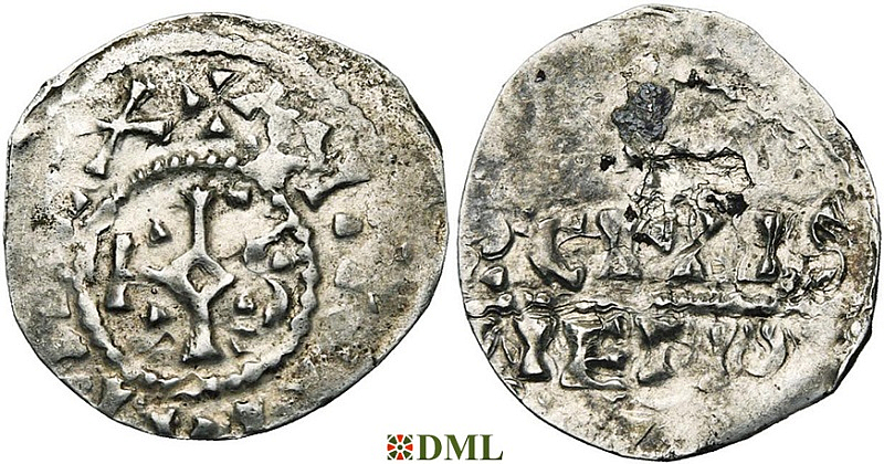 Денарий, Каролинги, Charles le Simple (898-929), м.д. Meaux, Depeyrot 598