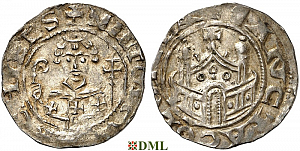 Денарий, Германия, Нижняя Лотарингия, Hildolf (1076-1079), м.д. Koln, Dbg. 