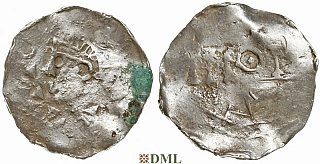 Денарий, Германия, Нижняя Лотарингия, K. Otto III (996-1002), м.д. регион Meuse, Ilisch 2014, 35.7