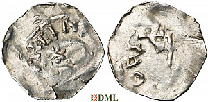 Денарий, Германия, Нижняя Лотарингия, Heinrich II (1014-1024), м.д. Luttich, Ilisch 2014, 34.11