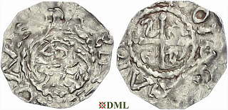 Денарий, Германия, Швабия, Warmann von Dillingen (1026-1034) , м.д. Konstanz, Dbg. 1012