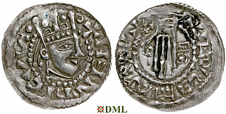 Денарий, Германия, Швабия, Heinrich II (1002-1024), м.д. Esslingen, Dbg. 951