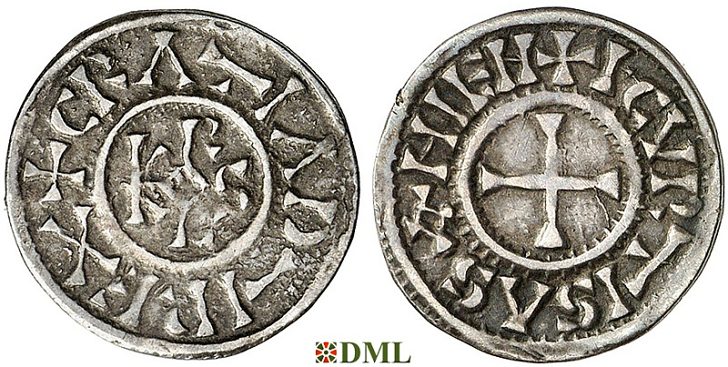 Денье, Каролинги, Charles le Chauve (840-877), м.д. Courgeon, Depeyrot 375