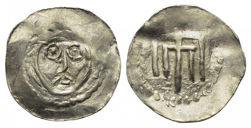 Денарий, Германия, Нижняя Лотарингия, Bernhard II (1011-1059), м.д. Jever, Dbg. 591