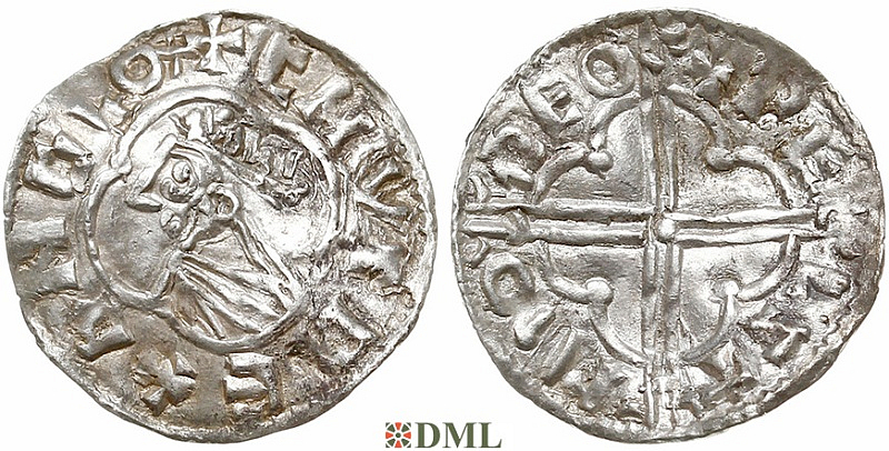 Денарий, Англия, Knut (1016-1035), м.д. ?, монетарий ?, North 781