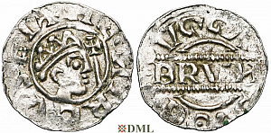 Денарий, Германия, Нижняя Лотарингия, Bruno III (1050-1057), м.д. Dokkum, Ilisch 2000, 21.19