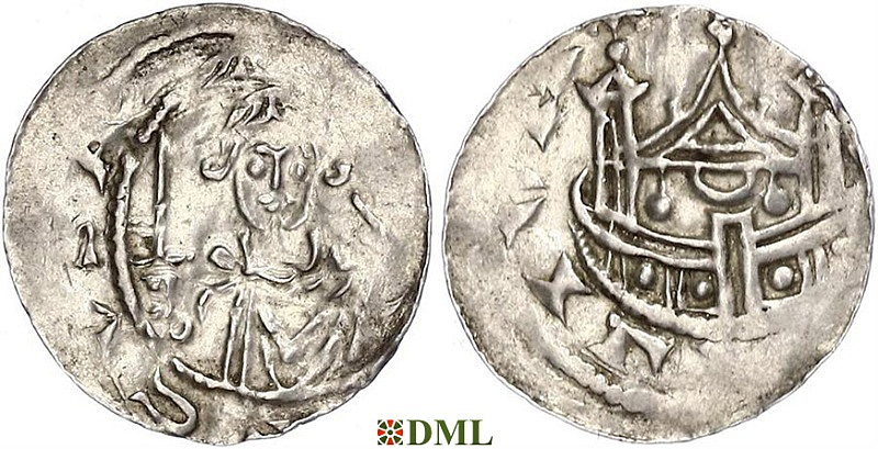 Денарий, Германия, Саксония, Hartwig (1079-1102), м.д. Gittelde, Dbg. 688