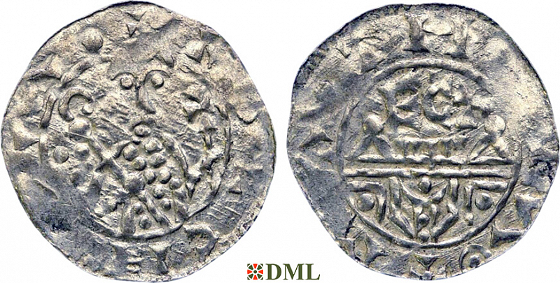 Денарий, Германия, Нижняя Лотарингия, Wilhelm de Ponte (1054-1076), м.д. Utrecht, Ilisch 2000, 10.9