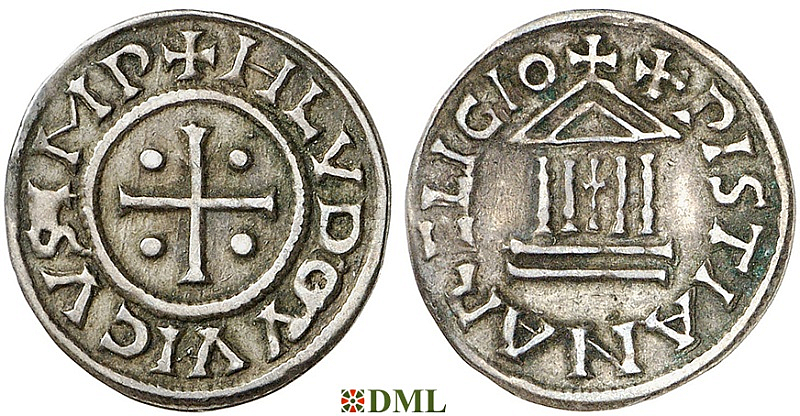 Денье, Каролинги, Louis le Pieux (814-840), Unknown mints, Depeyrot 1179