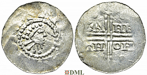 Денарий, Германия, Нижняя Лотарингия, Gf. Hermann (1020-1051), м.д. Emden