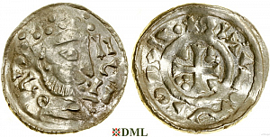 Денарий, Германия, Бавария, Heinrich III (1039-1056), м.д. Regensburg, Hahn 1976, 43A