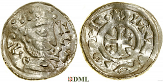 Денарий, Германия, Бавария, Heinrich III (1039-1056), м.д. Regensburg, Hahn 1976, 43A