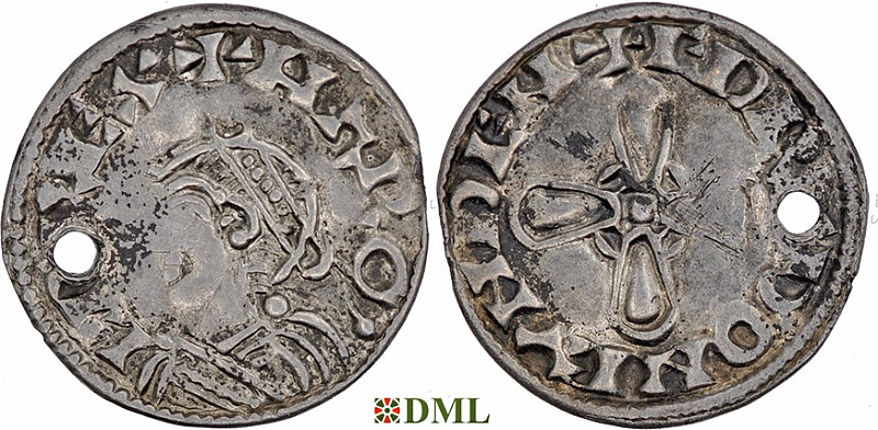 Денарий, Англия, Harold I (1035-1040), м.д. London, монетарий Eadræd, North 802
