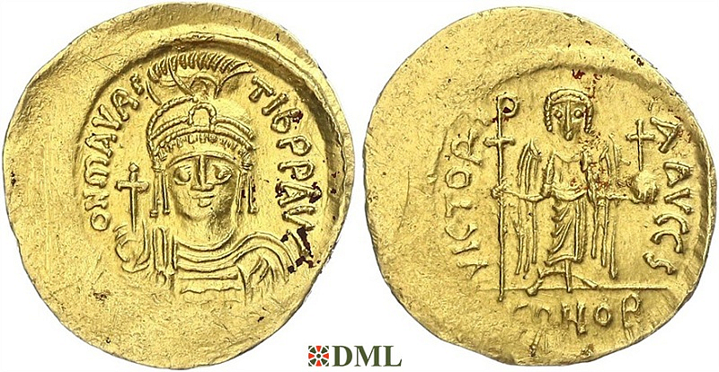 Солид, Византия, Maurice Tibere (582-602), м.д. Constantinople