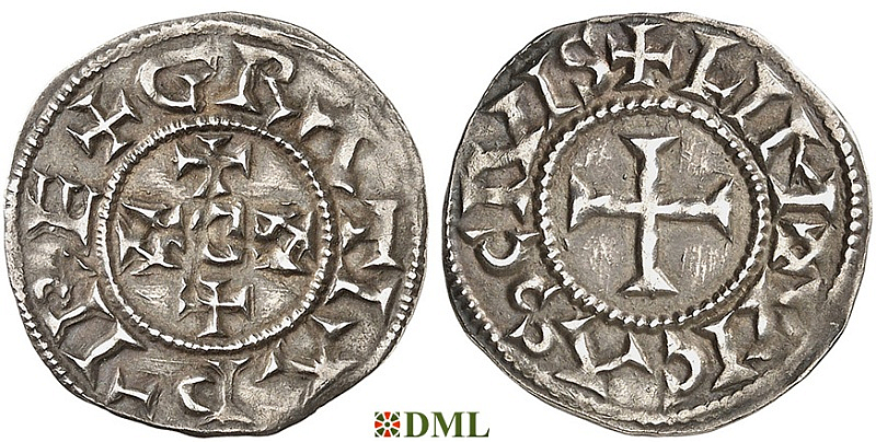 Денье, Каролинги, Eudes (Odo) (887-898), м.д. Limoges, Depeyrot 511