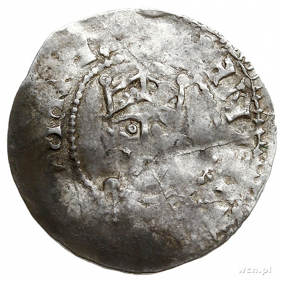 Денарий, Германия, Швабия, Heinrich II (1002-1024), м.д. Strassburg, Dbg. 920