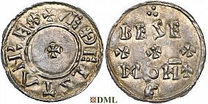 Денарий Англия, Æthelstan (924-939), м.д. ?, монетарий Bese, North 668