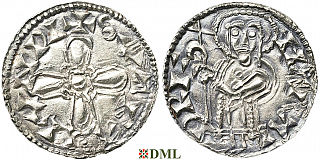 Денарий, Дания, Harald III Hen (1075-1080), м.д. Lund, Hbg. 1
