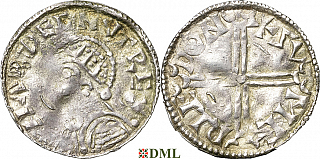Денарий, Дания, Hardeknut (1035-1042), м.д. Lund, Hbg. 28