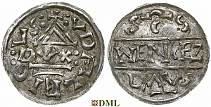Денарий, Чехия, Богемия, Oldřich (1012-1034), м.д. Praga, Šmerda 133b