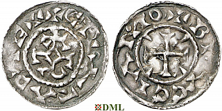 Денье, Каролинги, Charles II (843-877), м.д. Bruges