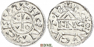 Денарий, Германия, Бавария, Heinrich II (1002-1024), м.д. Regensburg, монетарий ENCO, Hahn 1976, 27d8