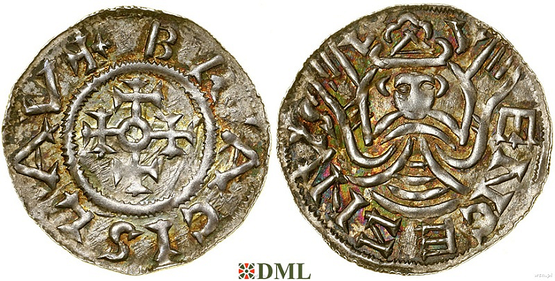 Денарий, Чехия, Богемия, Břetislav I (1034-1055), Šmerda 1996, 145b