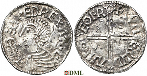 Денарий, Англия, Æthelred II (978-1016), м.д. York, монетарий Sumarlithi, North 774