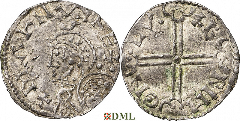 Денарий, Дания, Magnus I (1042-1047), м.д. Lund, Hbg. 1