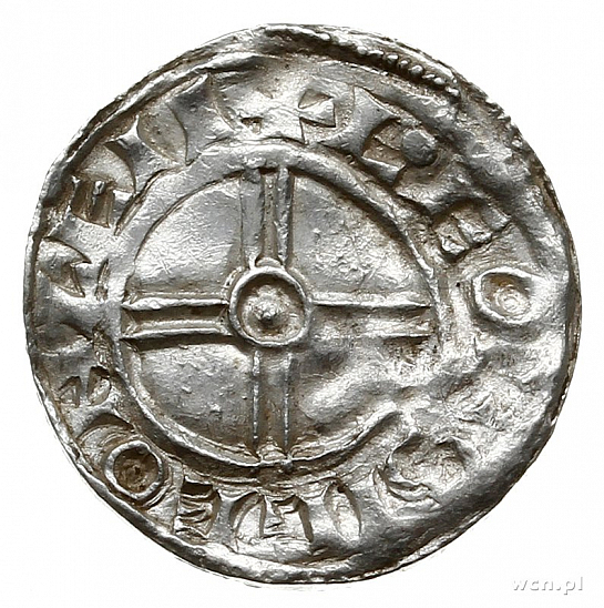 Денарий, Англия, Cnut  (1016-1035), м.д. Chester, монетарий Leofsige, North 790