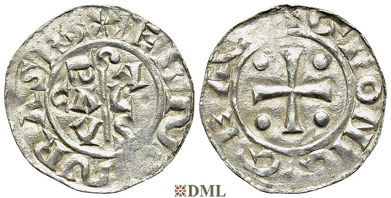Денарий, Германия, Нижняя Лотарингия, B. Bernold (1040-1054), м.д. Groningen, Ilisch 2000 18.3