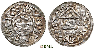 Денарий, Чехия, Богемия, Jaromir (1003-1034), м.д. Prague, Šmerda 1996, 98a