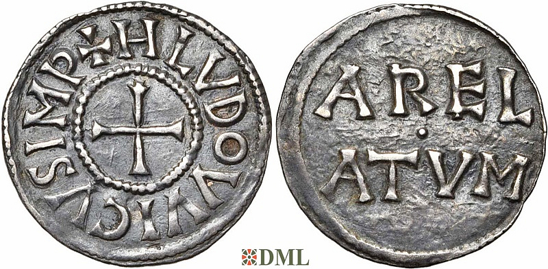 Денарий, Каролинги, Louis le Pieux (814-840)